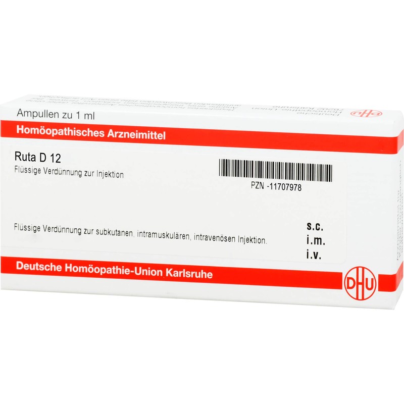 DHU Ruta D12 Ampoules Pack of 8