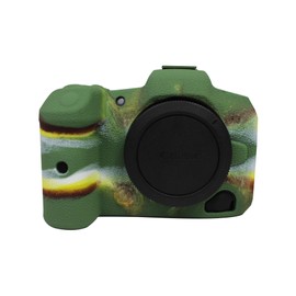 Silicone Gel Camera Case Compatible for Canon EOS R5 Protective Rubber Soft Camera Cover Bag Green