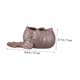 FUNOMOCYA Desktop Flowerpot Hydroponic Planter Modern Non-Porous for Home Office