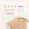Chrome Pink Press on Stiletto Gradient Glossy Acrylic Aurora Full