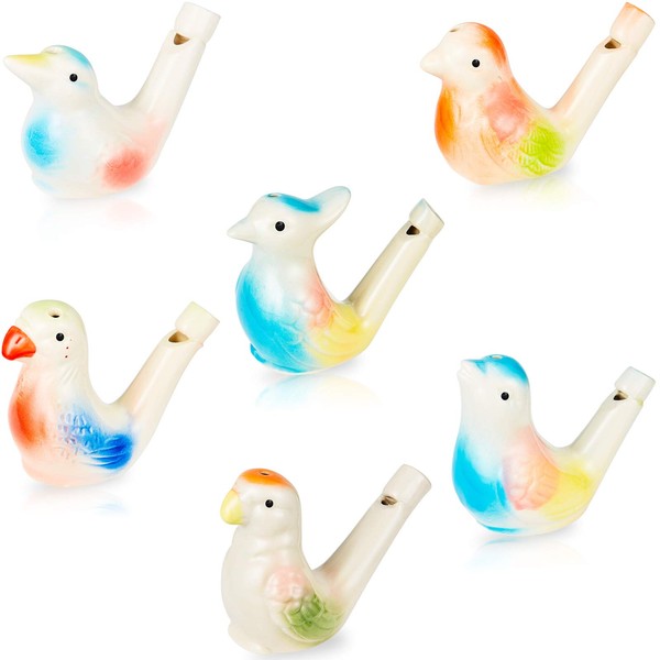Bird Water Whistles Porcelain Bird Water Whistle Colorful Ceramic Bird