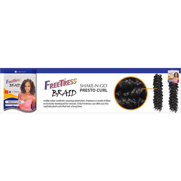 FreeTress Synthetic Hair Braids Presto Curl (4-PACK, 4)