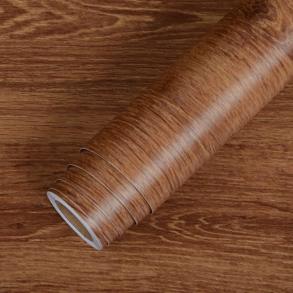 A-b-cil Wood Contact Paper 88" X 16" Dark Walnut Wood