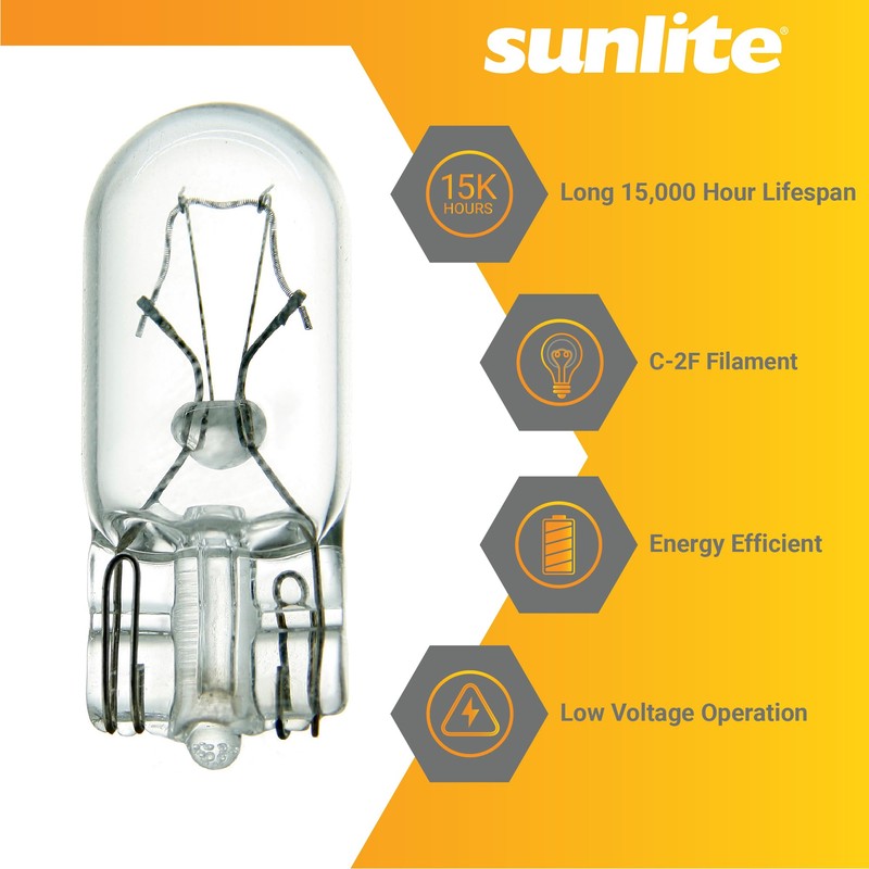 Sunlite T3.25 Specialty Mini-Tube Bulb, 4.62 Watts, 25 Lumens, 14