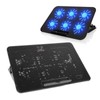 Laptop Cooling Pad 6 LED Fans Quiet Design USB Connection