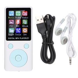 T1 Music MP3 MP4 Player 8G Bluetooth Support 32G Memory Card Round Buttons White