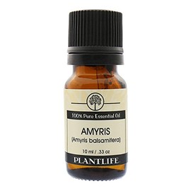 Plantlife Amyris Aromatherapy Essential Oil - Straight from The Plant 100% Pure Therapeutic Grade - No Additives or Fillers - 10 ml