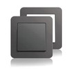 2 Pack Light Gray Light Switch Cover 86x86mm – Modern