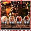 Wettarn 6 Pcs Photo Snow Globes DIY Crafts Clear Plastic