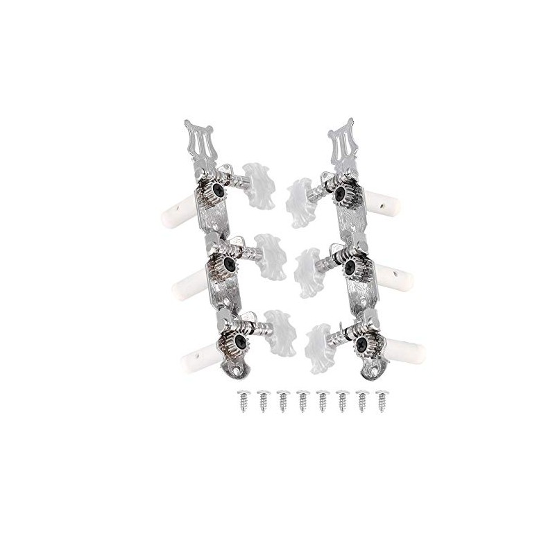 Guitar Tuning Peg, White Pearl Flower-Shaped Guitar Tuning Peg Classical