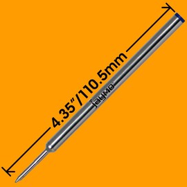 Jaymo Replacement for Cross Selectip 8521 - Measures 4.375 in / 111 mm Long - Gel Rolling Ball Pen Refill - 2 Blue