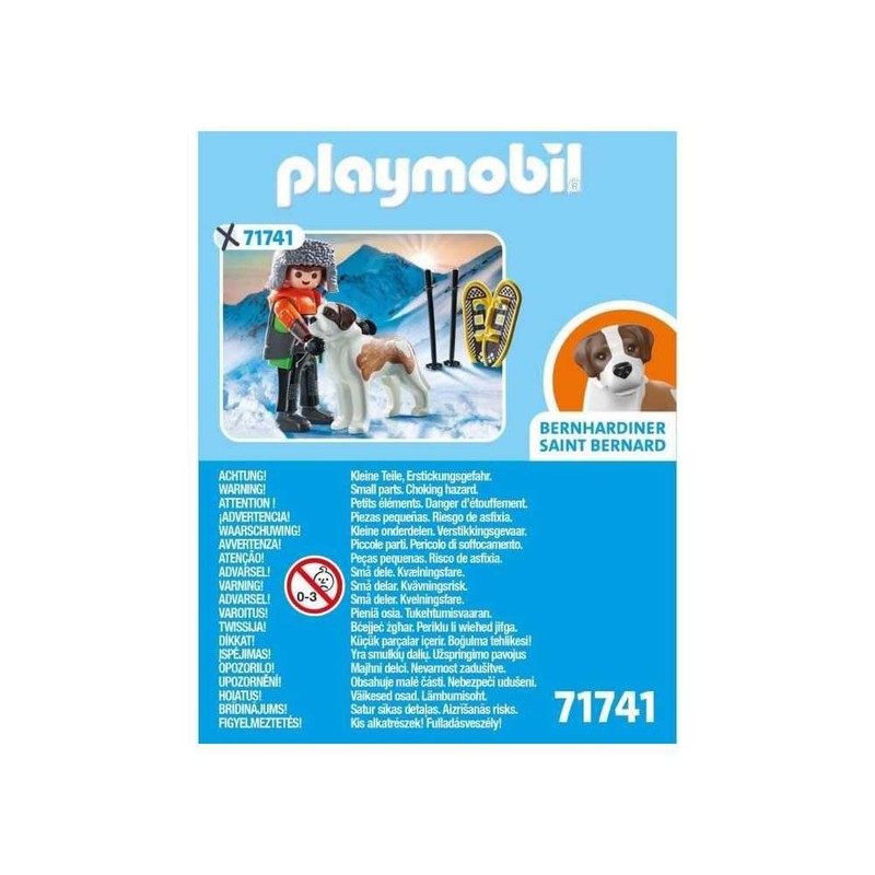 PLAYMOBIL Garçon en Raquet +st Bernard PLL71741
