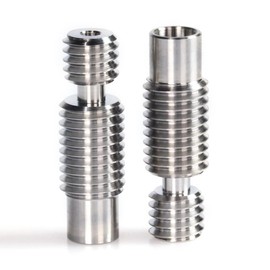 3D FREUNDE All-metal titanium heatbreak for E3D V6, Prusa i3 hotend for 1.75 mm filament, titanium alloy TC4, titanium throat