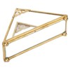 Mirror Jewelry Tray Glass Perfume Storage Tray Jewelry Plate Golden