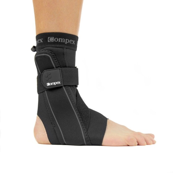 Compex Unisex – Erwachsene Bionic Ankle Right Fitness Bandagen, Schwarz, XL