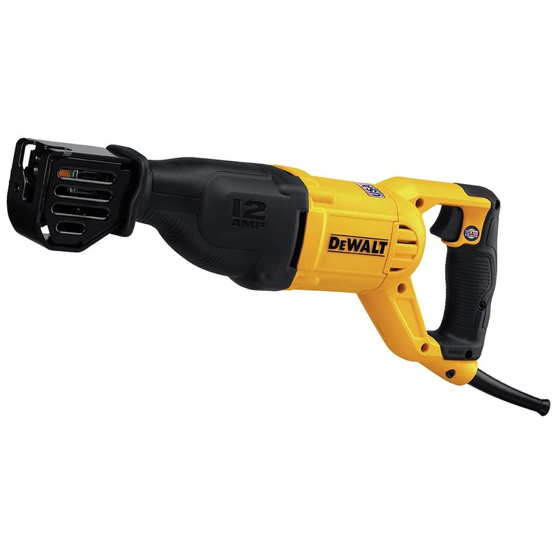 DEWALT Reciprocating Saw, 12 Amp, 2,900 RPM, 4-Position Blade Clamp,
