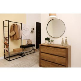 EGLO LIVING Decorative Tree Baliguian, Christmas Decoration Living Room, Table Decoration Christmas Made of Wood in Natural and Metal in Gold, Advent Decoration Windowsill, 31 x 14.5 cm