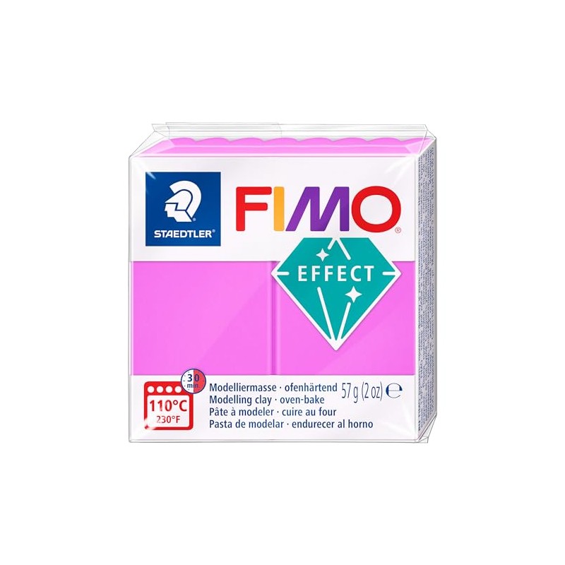 STAEDTLER 8010-601 FIMO Effect Oven-Hardening Polymer Modelling Clay - Neon