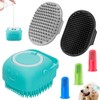 Comotech 6PCS Dog Bath Brush & Dog Toothbrush | Adjustable