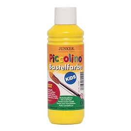 Piccolino 111527 Children's Craft Paint Kids Primary Yellow 250 ml - Gouache Tempera Children's Paint Water-Based for Nursery Primary School