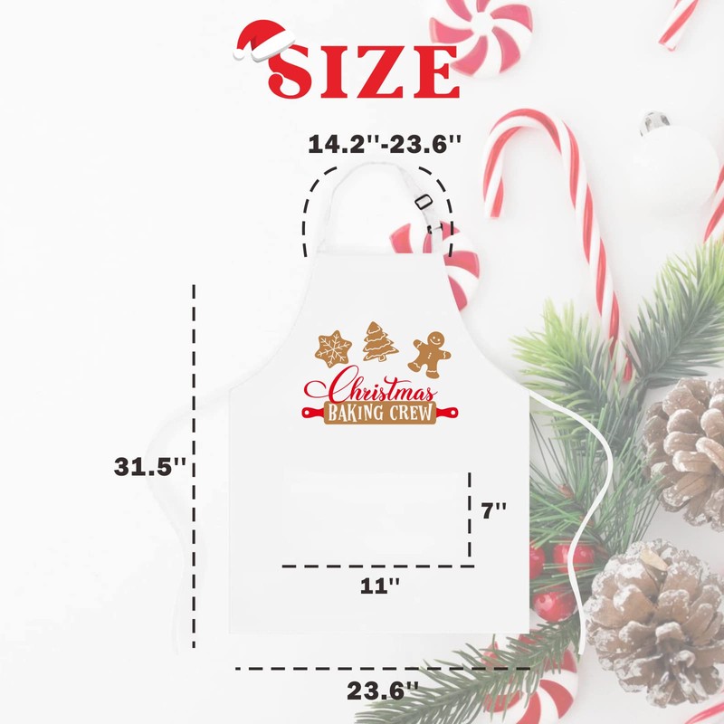 Funny Christmas Baking Apron for Women Men, Holiday Baking Gifts
