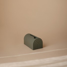 mushie Bath Spout Cover | Soft Silicone Bathtub Faucet Safety Guard for Kids | Universal Fit (Dried Thyme)