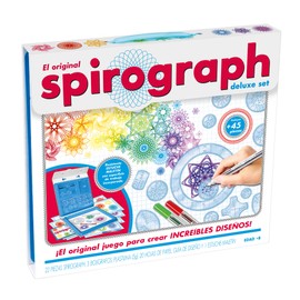 Spirograph Deluxe - Spirograph Junior | Spirograph Set For Kids Age 8 | Kids' Drawing & Painting Supplies | 47 Pieces | Spirograph Set For Adults | Drawing Games