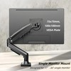 Single Monitor Mount, Gas Spring Gaming Monitor Arm Stand, 17-30