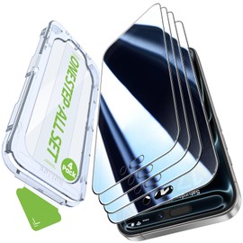 iGluz 4 Pack for 17 Pro Max/ 16 Pro Max Privacy Screen Protector [Easy Install & Bubble Free] 9H+ Tempered Glass [True 25% Anti Spy] for Apple 6.9"