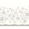 Jacobean Rose Trail Neutral Wall Mural, MUR353M