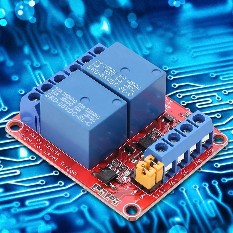 2 Channel Relay Module with Optocoupler, DC Relay Module Relay