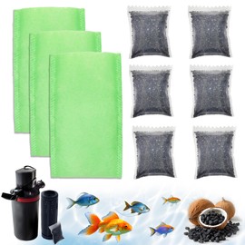 xcivi 6PCS Carbon Bags Filter Media for Aquariums, 3 Pack Polishing Internal Canister Filter Compatible with Marineland ML90769 JH Floss Sleeve Magnum Polishing Internal Filter