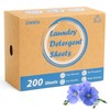 Laundry Detergent Sheets 200 Sheets, Fragrance-Free, Eco-Friendly, Plastic-Free, Hypoallergenic, Liquidless