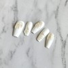 Fluttering handmade nail tips - Square / 일렁일렁 수제네일팁 -