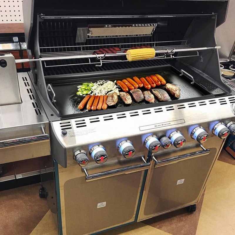 Full-Size Griddle Inserts for Weber Summit 600 Series Grills, Flat