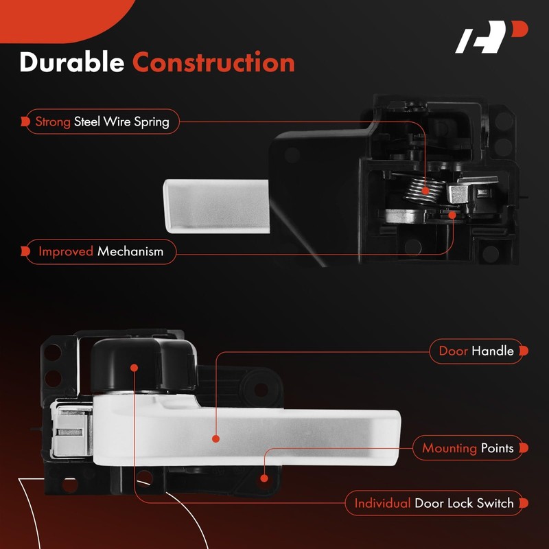 A-Premium Front Right Passenger Side Interior Door Handle Compatible with