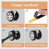 DINTSTYLE 8Pcs Luggage Wheel Covers, Suitcases Wheel Covers, Silicone Luggage