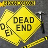 2 Pcs Dead End Sign 12"x 12" Aluminum Reflective Sign