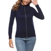 Youngull Zip Front Jacket for Women Casual Lightweight Cardigan Zip