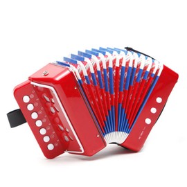 Accordion Instrument 7 Keys 2 Bass Small Accordion Educational Musical Instrument Christmas Gift Choice