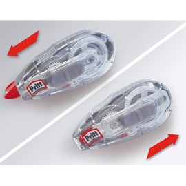 Pritt 9HPRR4HP1X Premium Correction Roller Refill Flex Immediately Rewritable, Refillable, Flexible Tip, Tape Length 12 m, Tape Width 4.2 mm, Economy Set with 2 Refillable Rollers and 1 Refill