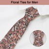 Gsyziux Floral Ties for Men, Cotton Men's Skinny Tie Printed