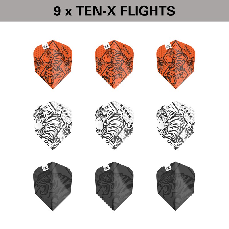 Target Darts Raymond Van Barneveld Ink Design Ten-X Dart Flights