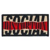 C&D Visionary Social Distortion Ripped Logo Patch, Black, Red