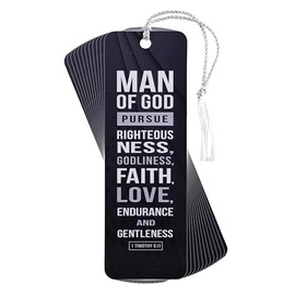 Dicksons Inspirational Bible Verse Tassel Bookmark for Books and Novels 2 x 6 Cardstock Man of God - Pack of 12