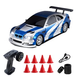 Vefacion Mini RC Drift Car 1:43 Scale 2.4GHz 15 km/h High Speed Sports Racing Car Remote Controlled Car Model with Light for Boys Girls and Adults Gift