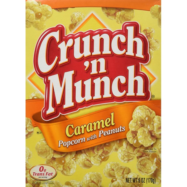 Crunch 'N Munch Caramel Popcorn, 6-ounce Boxes (Pack of 3)