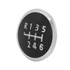 X AUTOHAUX 6 Speed Car Gear Shift Knob Head Badge