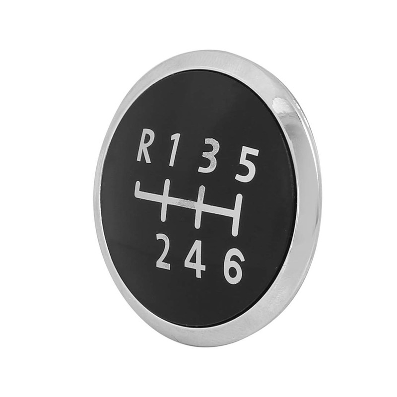 X AUTOHAUX 6 Speed Car Gear Shift Knob Head Badge