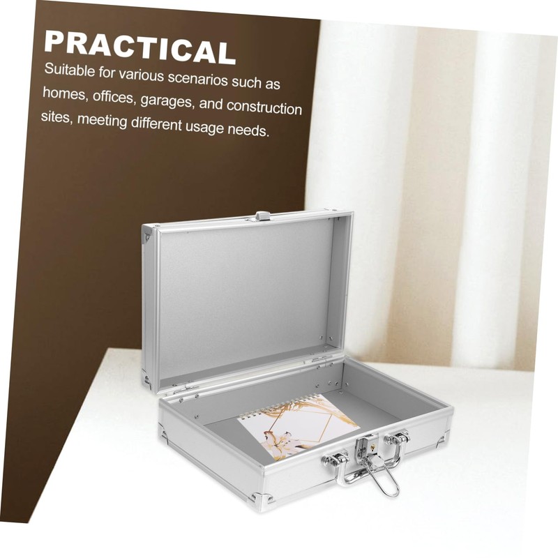 Gadpiparty Portable Carrying Case Versatile Hard Briefcase for Tools Documents